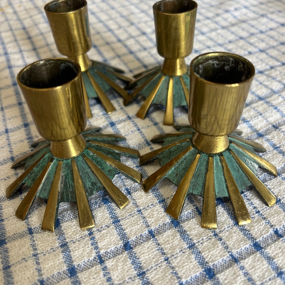 MCM candlestick holders - Set of 4